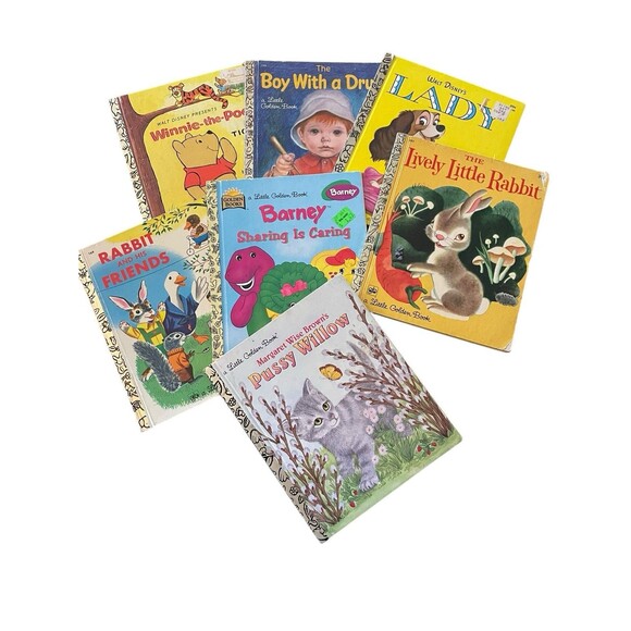 Little Golden Books Lot Of 7 Vintage Books - Picture 1 of 4